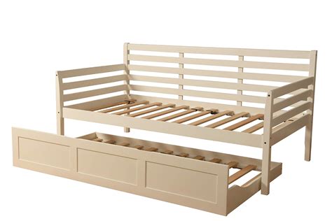 Buy Cordova Futons Daybed Frame Twin Choice to add Trundle White Wood ...