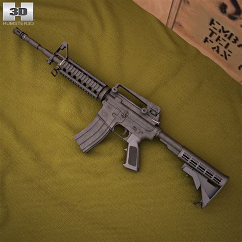 Colt M4A1 3D model - Weapon on Hum3D