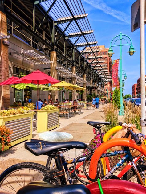 Colorful bicycles in Historic Third Ward Downtown Milwaukee 2 - 2 Travel Dads