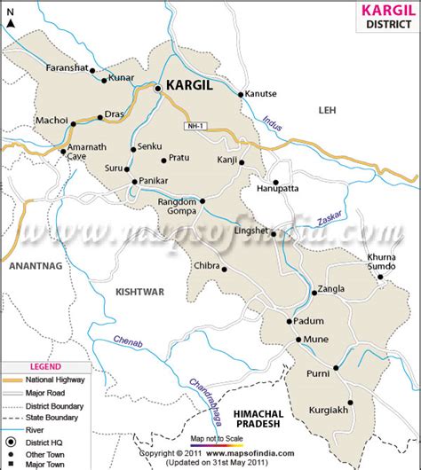 Kargil District Map