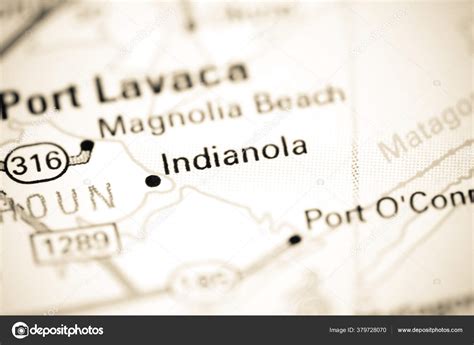 Indianola Texas Usa Map — Stock Photo © aliceinwonderland2020 #379728070