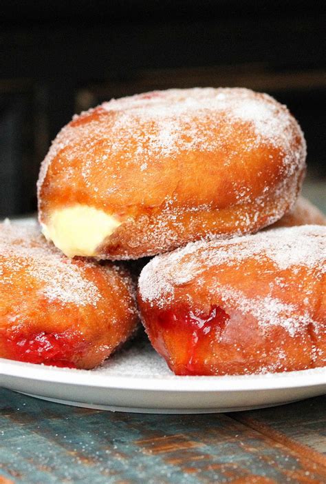 Jelly and Custard Doughnut | Recipe | Doughnut recipe, Homemade donuts ...