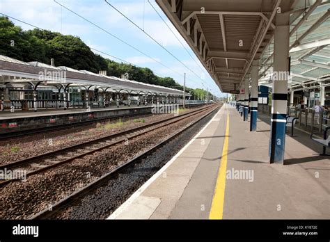 Durham railway station Stock Photo - Alamy