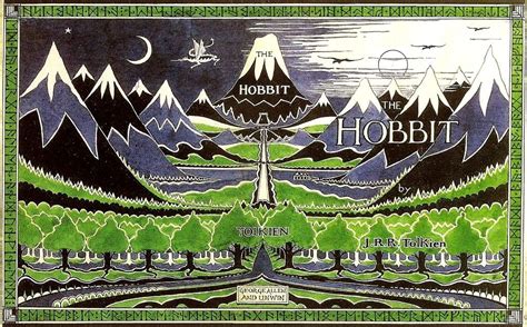 "The Hobbit" original cover art (illustration by Tolkien) Jrr Tolkien, Tolkien Books, Tolkein ...