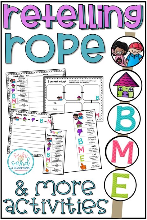 Retelling Activities - Retelling Stick, Bookmarks, & Graphic Organizers ...