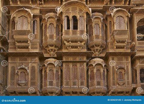 Rajput Architecture in Jaisalmer, India Stock Image - Image of haveli, stone: 83423145