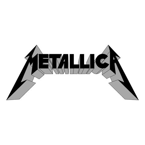 Metallica Logo Black and White (1) – Brands Logos