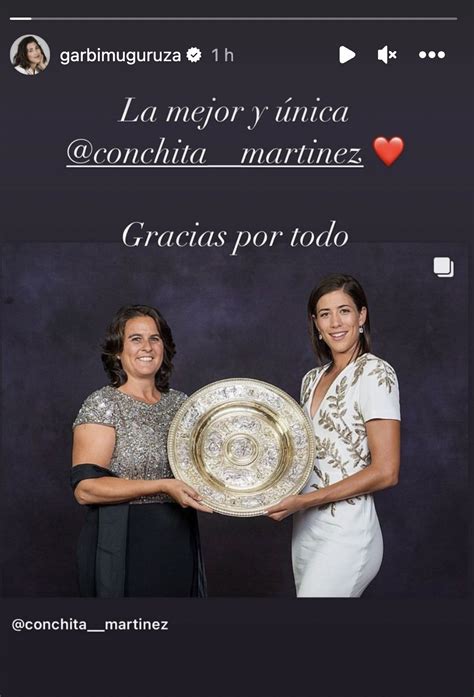 Garbine Muguruza shares heartwarming message while announcing split with coach Conchita Martinez