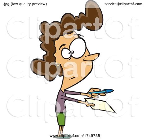 Cartoon Requesting a Signature by toonaday #1749735