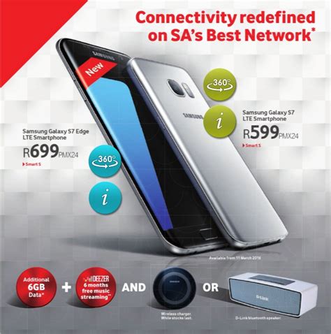 Samsung Galaxy S7 – Vodacom contract prices