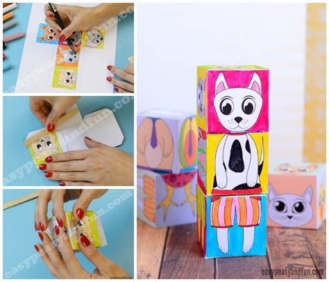 Printable Animals Mix and Match Cubes - Easy Peasy and Fun