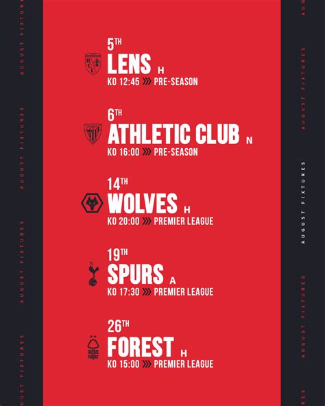 Manchester United on X: 🗓️ Our current August schedule looks