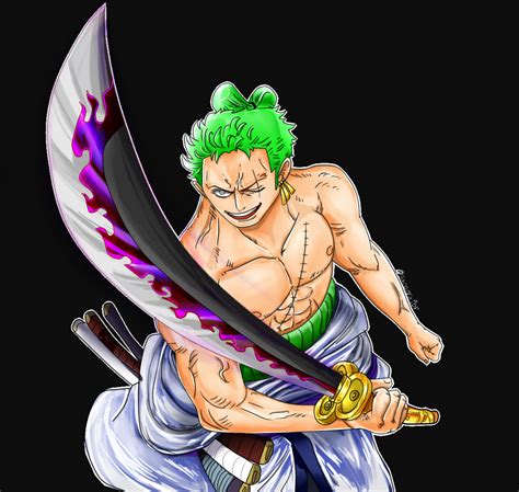 ONEPIECE, colored, zoro / zoro and enma! - pixiv | Personagens de anime, Tatuagens de anime, Anime