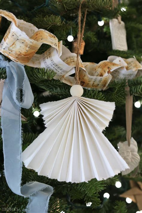 How to Make a Paper Angel Christmas Ornament (So Beautiful!) - Tidbits