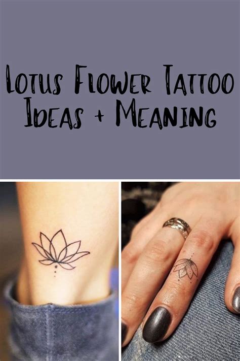 Lotus Flower Tattoo Ideas + Meaning - tattooglee | Small lotus tattoo ...