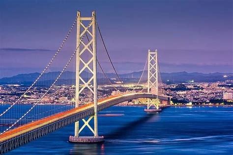 Kobe, Japan at Akashi Kaikyo Bridge available as Framed Prints, Photos, Wall Art and Photo Gifts