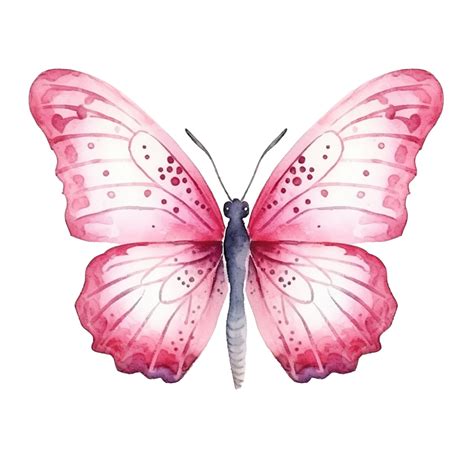 Watercolor Butterfly Pink, Butterfly, Red, Watercolor PNG Transparent Image and Clipart for Free ...