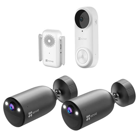 Ezviz Camera 2K Battery WiFi & Doorbell 5MP Wireless & Chime, Wireless