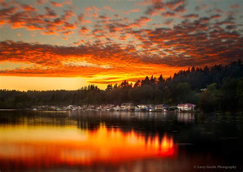 Lake Washington Sunset by LarryGorlin on DeviantArt