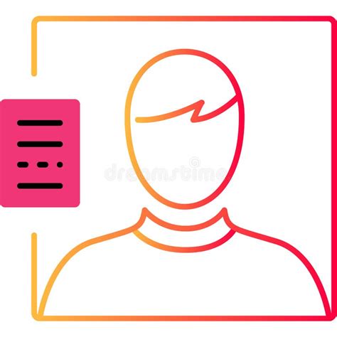 Human Profile Outline Icon Vector Man Portrait Stock Illustration - Illustration of male ...