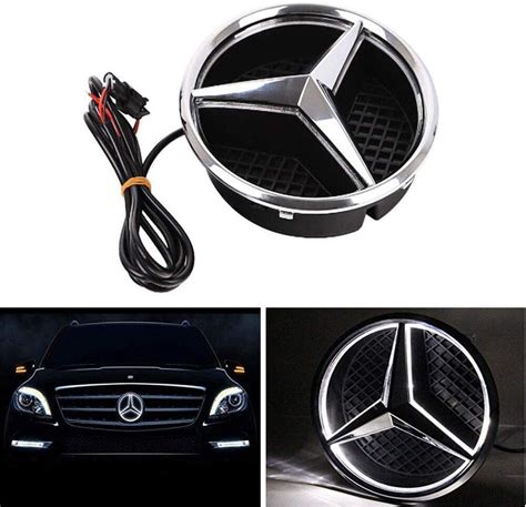 Bearfire LED Emblem Logo Grid LED Badge Front Light For Mercedes Benz - zachqatarmall.com