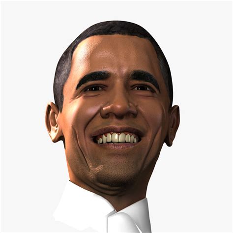 3ds max president obama smiling