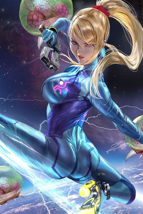 ArtStation - Samus, Zumi Draws | Samus, Anime, Merry christmas everyone