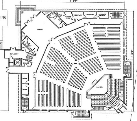 Church Plan #147 | LTH Steel Structures | Church building plans, Church design architecture ...