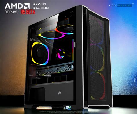 R5BETA - AMD Ryzen 5 5600 / Radeon RX6600 Gaming PC - Azio Online