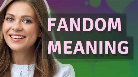 Fandom | meaning of Fandom - YouTube