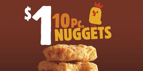 Burger King 10 Chicken Nuggets For A Dollar - Dollar Poster