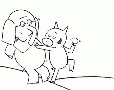 Elephant And Piggie Coloring Pages - Coloring Home