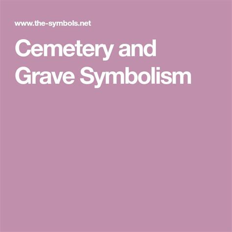 Cemetery and Grave Symbolism | Cemetery, Symbols, Cemetery symbols