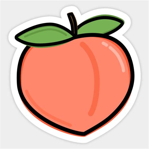 A Peach - Peach - Sticker | TeePublic