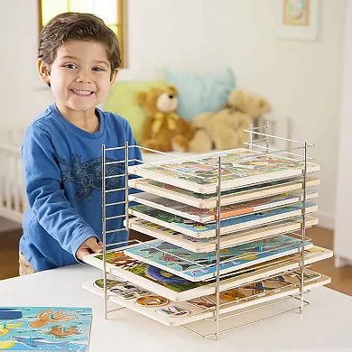 Melissa & Doug Deluxe Wire Puzzle Rack