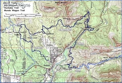 Sedona Hiking Trail Map - ToursMaps.com