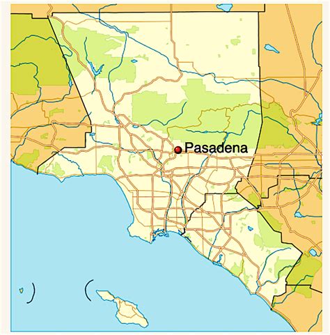 Pasadena -map - A Friendly Letter