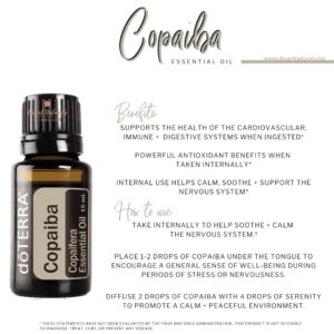 doTERRA Copaiba Essential Oil - doTERRA Dawn Goehring, Desert Naturals