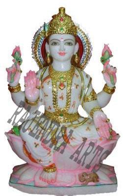 Rajendra Art's White Marble Laksmi Ji Statues, For Worship, Size (inch): 2 Feet at Rs 23000 in ...