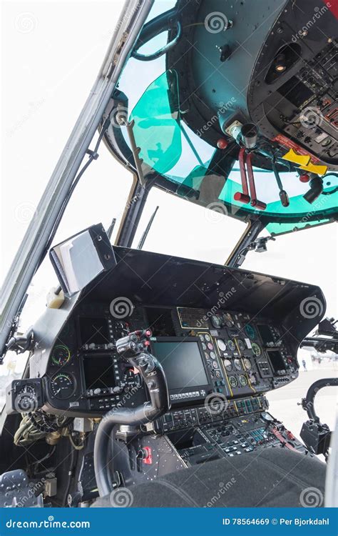 Helicopter Cockpit Super Puma Editorial Stock Image - Image of helicopter, malmen: 78564669