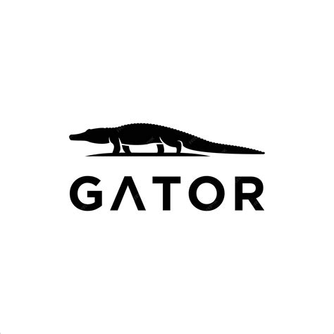 Premium Vector | Gator brand logo design template