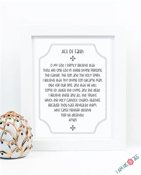 Act of Faith Hope & Love Prayer Prints: Set of 3 Catholic - Etsy