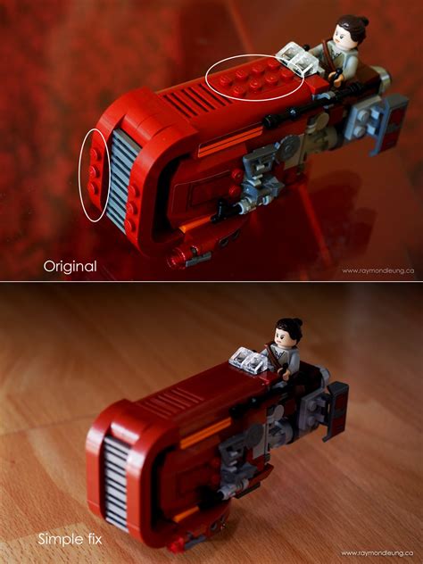 La Bricks & Hobby: LEGO Star Wars Rey's Speeder (193 Pcs) 75099: Painless MOD Version