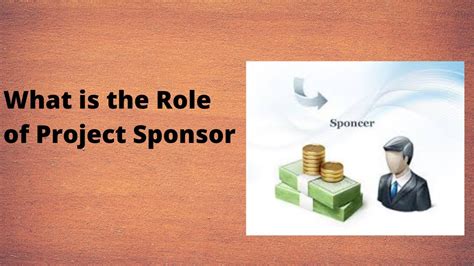 What is the role of Project Sponsor - YouTube