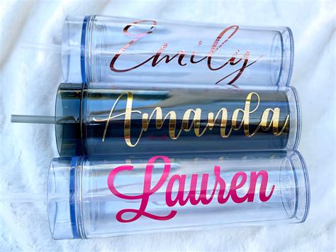 Personalized Tumblers, Personalized Tumbler with Straw – BlueBerrySprinklesHandmade