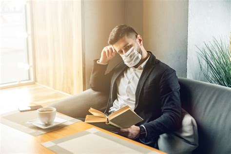 Businessman with face mask during pandemic COVID-19 :: Behance