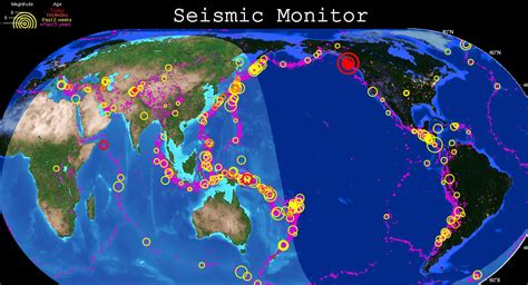 very cool map of earthquakes around the world. | Seismic, Earthquake, Earthquakes activities