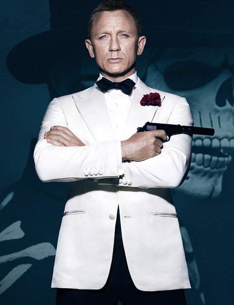 Spectre James Bond White Tuxedo (Free Bow Tie) | James bond movie ...