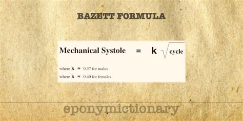 Bazett formula • LITFL • Medical Eponym Library