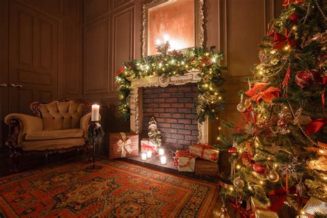 Christmas Fireplace Free Wallpaper download - Download Free Christmas Fireplace HD Wallpapers to ...